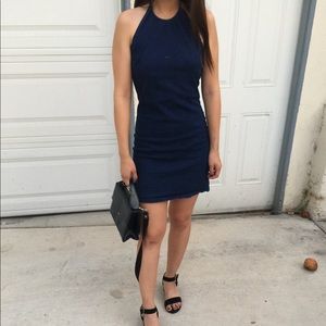 DENIM HALTER DRESS 💙